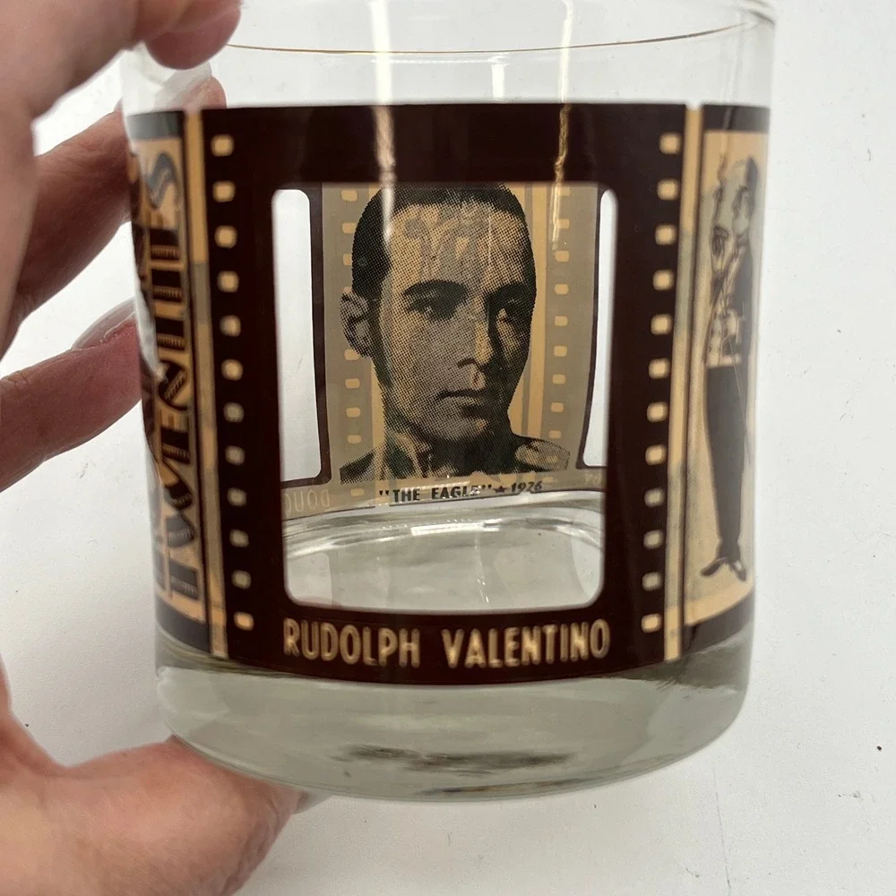Vintage Set‎ 3 Roaring Twenties Glasses Bar Rock Whiskey Lowball Hollywood Film